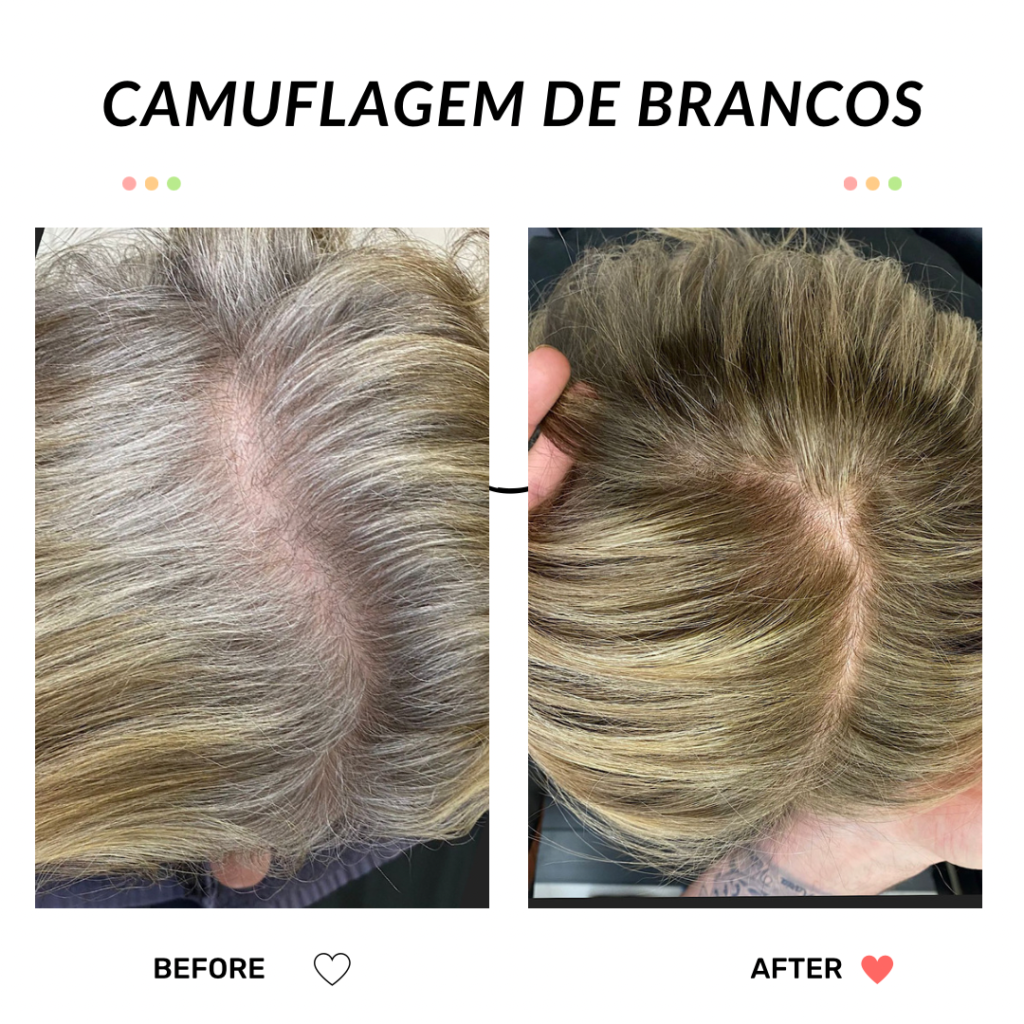 coloração para cabelo branco